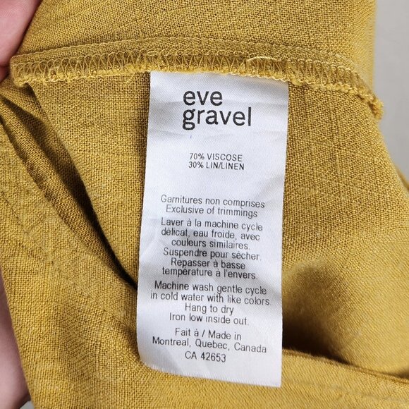 Eve Gravel Linen Blend Owl Moon Sleeveless Jumpsuit in Saffron sz XS - Picture 12 of 12
